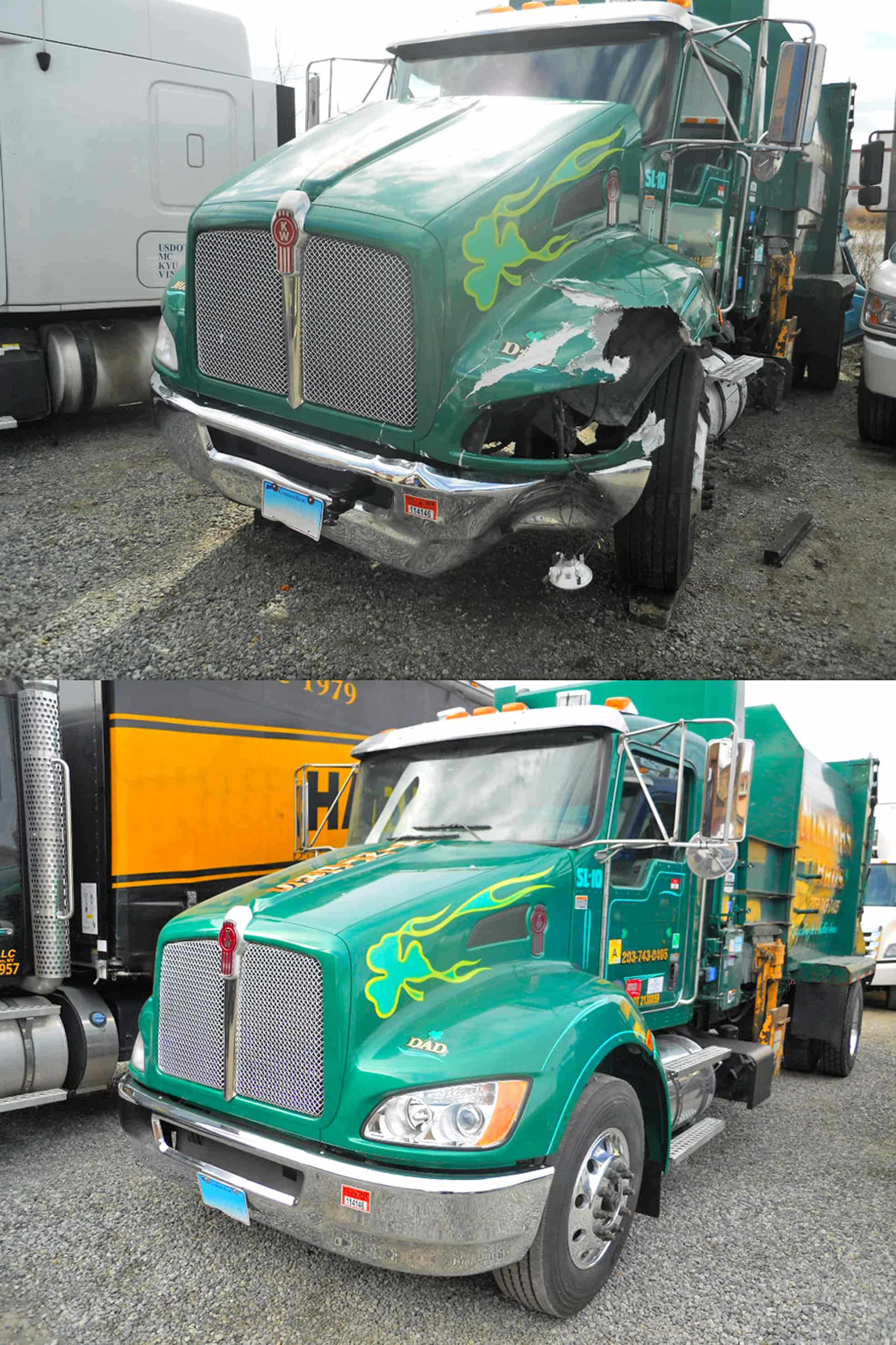 Kenworth T680 — Before & After Collision Repair