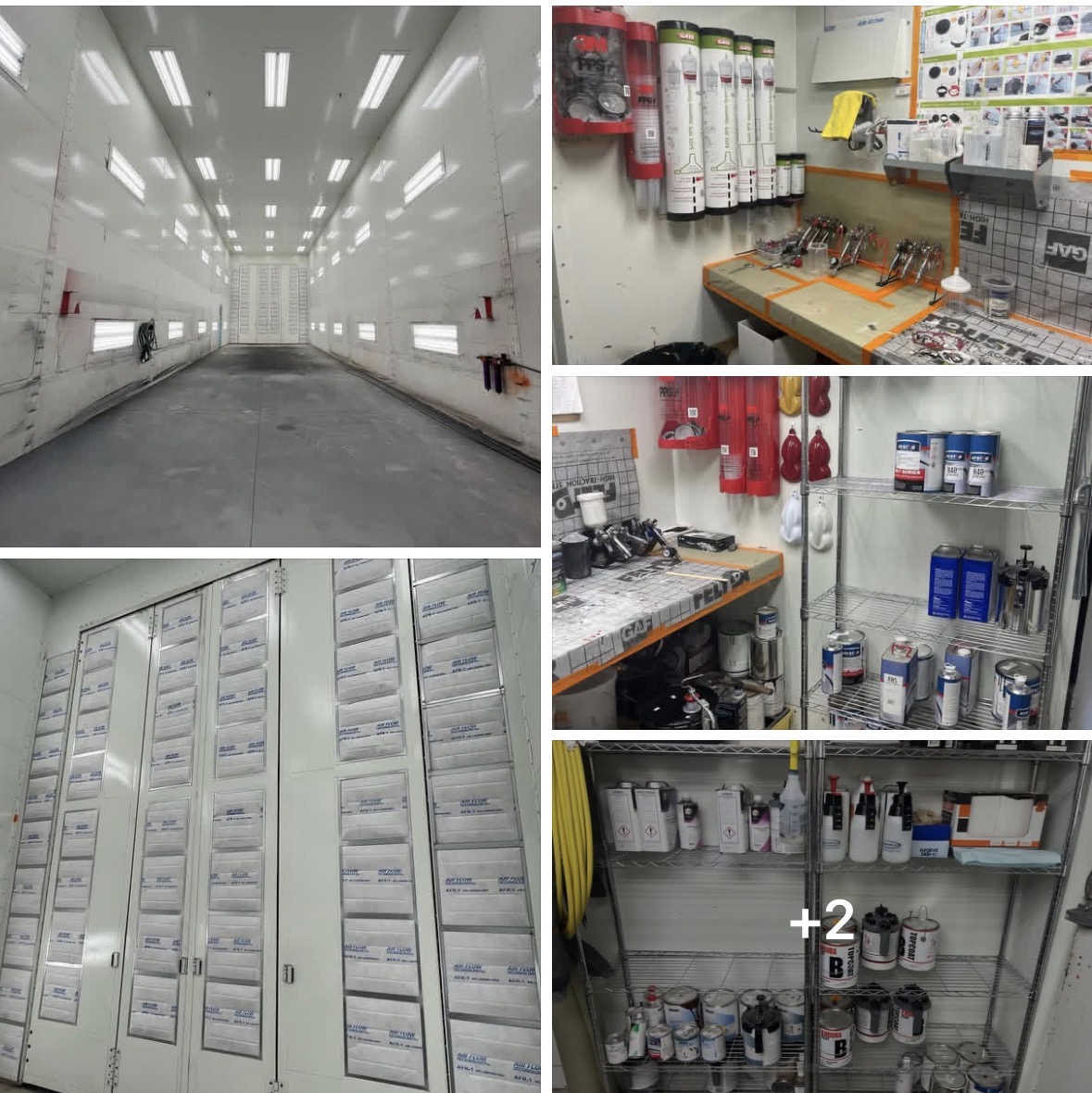 State-of-the-Art Paint Booth & Mixing Station