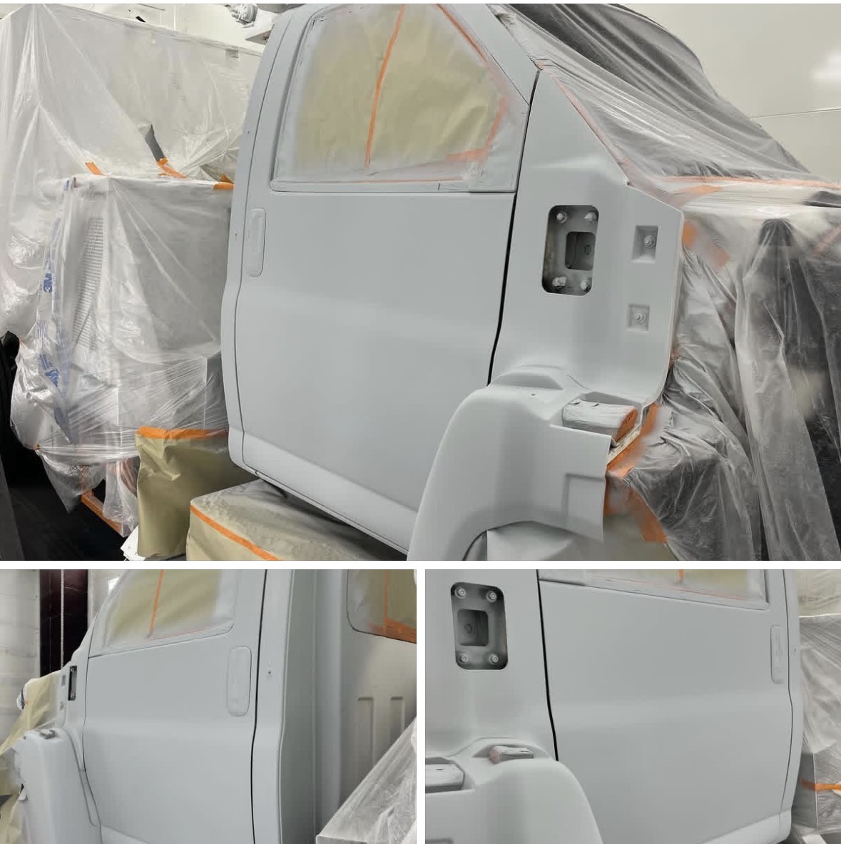 Semi Cab — Body Work & Prep in Paint Booth